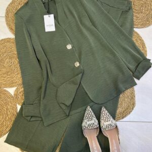 Ensemble confort vert sauge